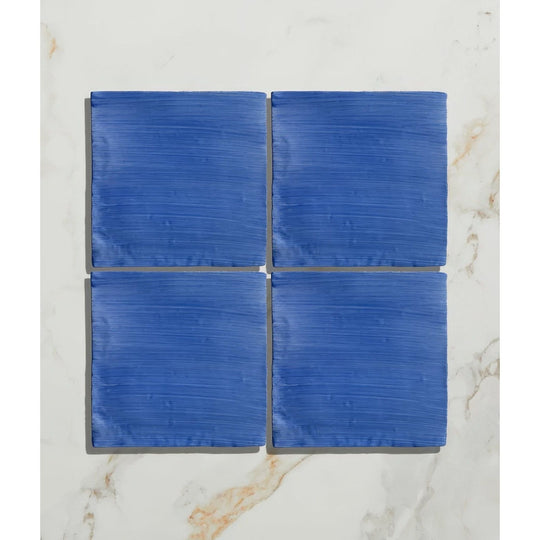 Studio Jamboree Handpainted Ceramic Greek Blue Field