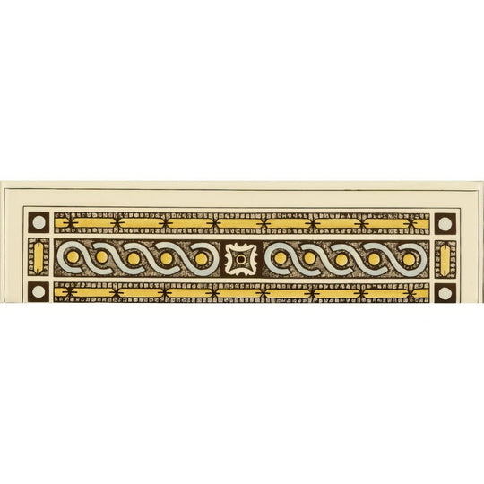 Symmetrical Classical Quarter Tile Single Tile on County White