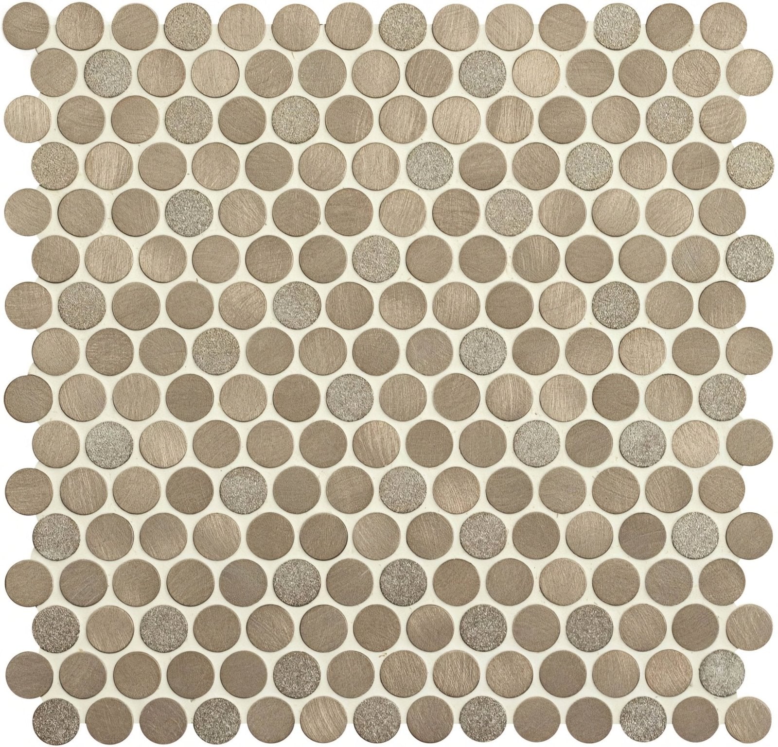 Tarvos Copper Mixed Finish Penny Round