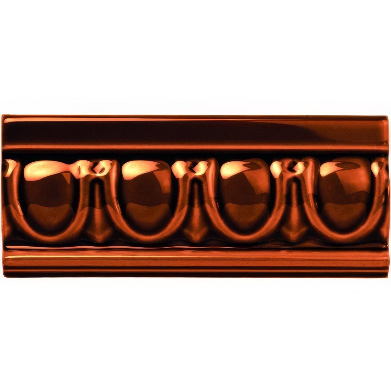 Teapot Brown Egg & Dart Moulding – pattern detail
