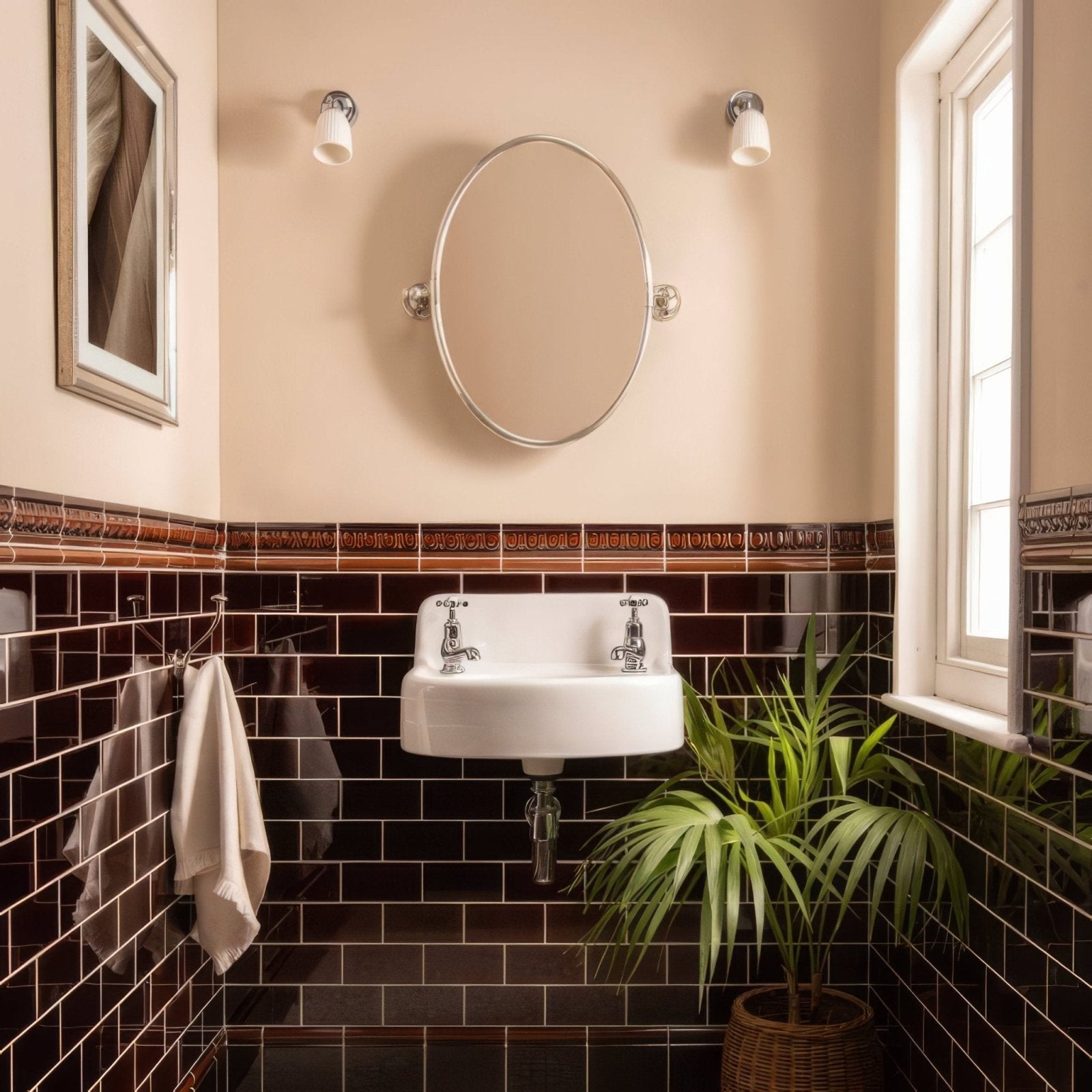Teapot Brown Sigma Moulding in a bathroom setting (4)