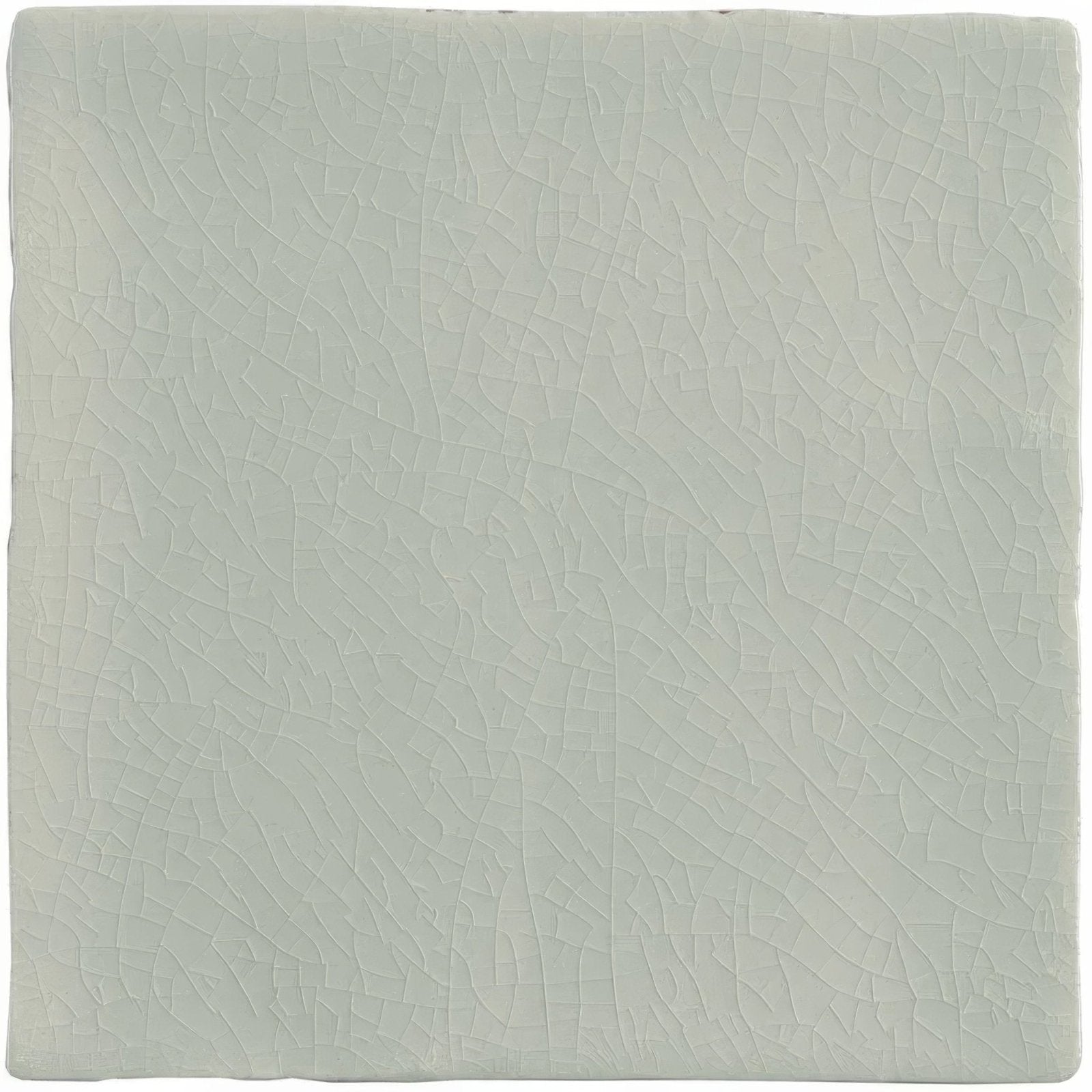 A square off-white ceramic field tile tern with a subtle crackled glaze finish perfect for wall and floor use