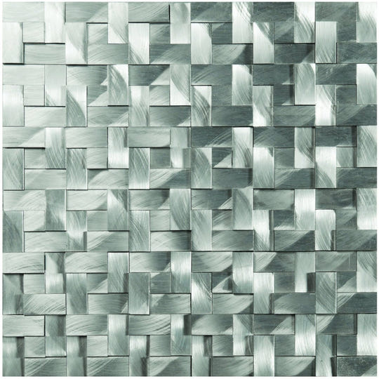 Torque Aluminium Mosaic Wall Tile - alternate view