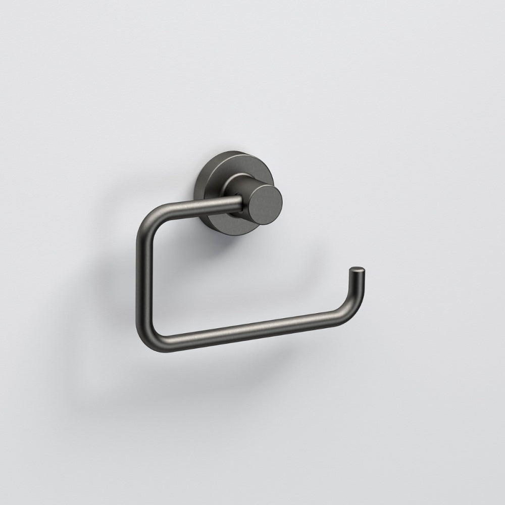 Tecno Project Open Toilet Roll Holder in Gunmetal - Origins Living