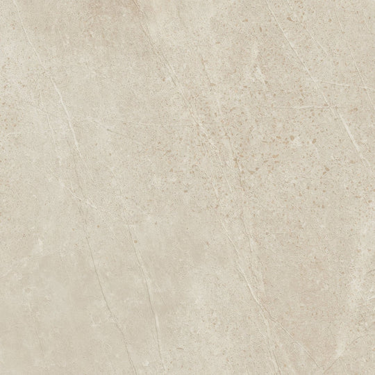 Beige marble-effect tile with subtle veining and speckled texture trevi 1822 cream polished finish