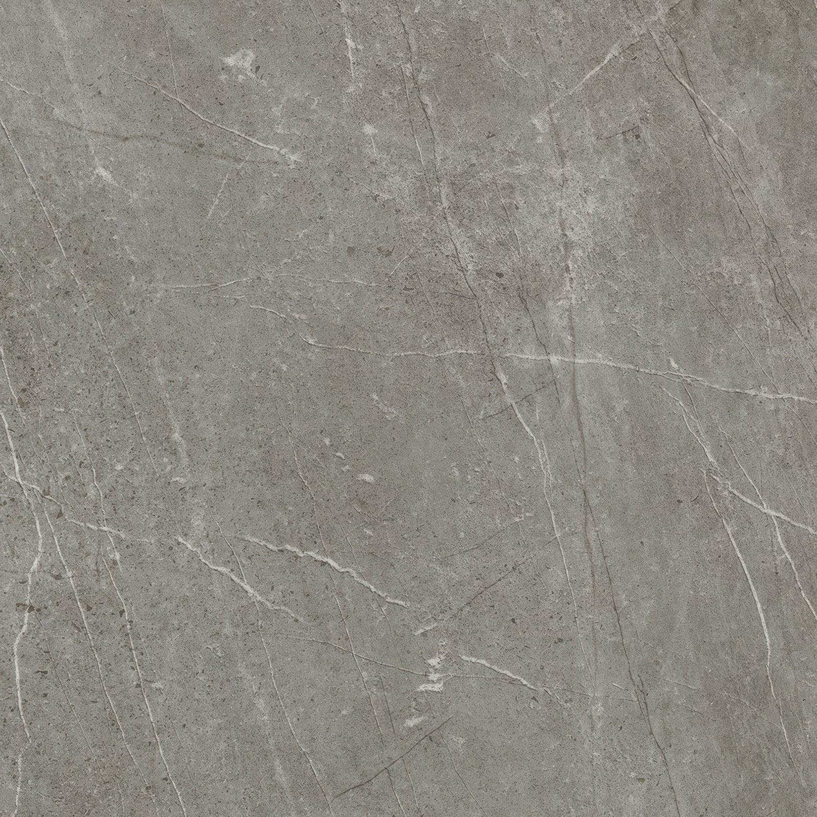Trevi 1822 grey polished stone tile with subtle white veining for elegant flooring and wall applications