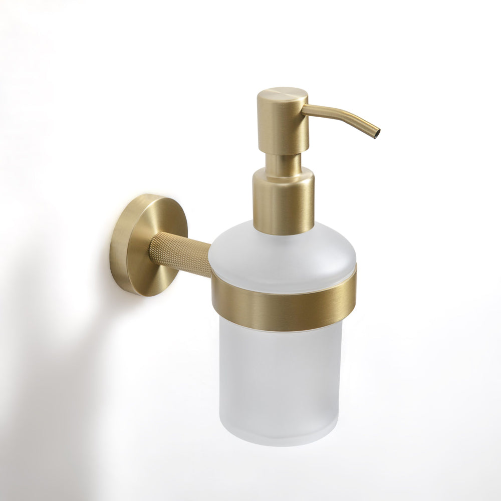 Turner Soap Dispenser in Brushed Brass - Origins Living
