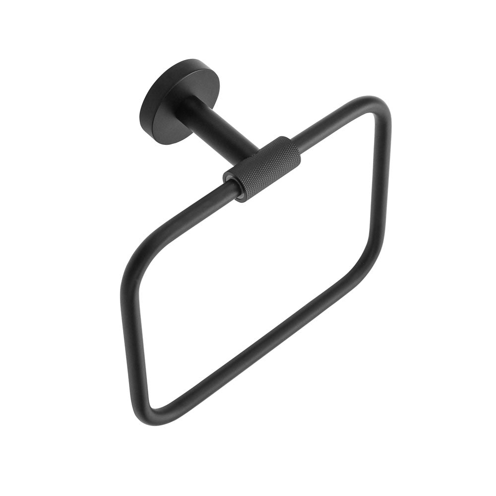 Turner Towel Ring in Black - Origins Living