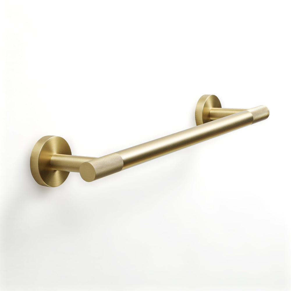 Turner Towel Rail 35cm in Brushed Brass - Origins Living