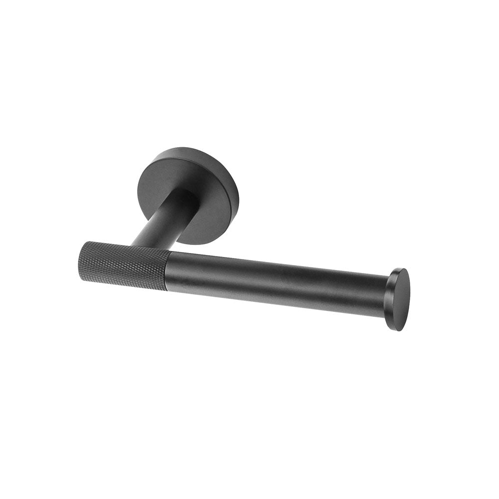Turner Open Toilet Roll Holder in Black - Origins Living