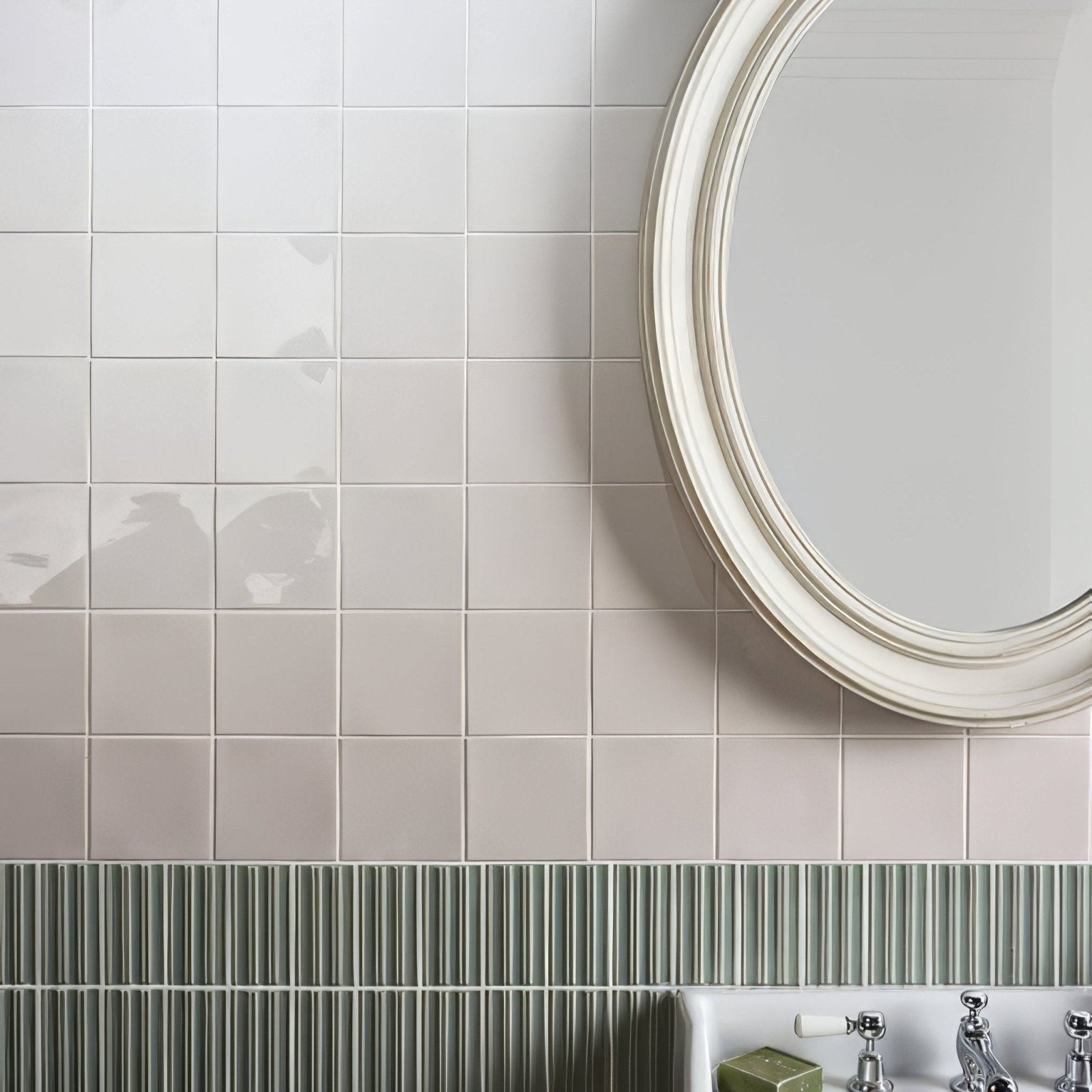 Tunstall Ceramic Deep White Square