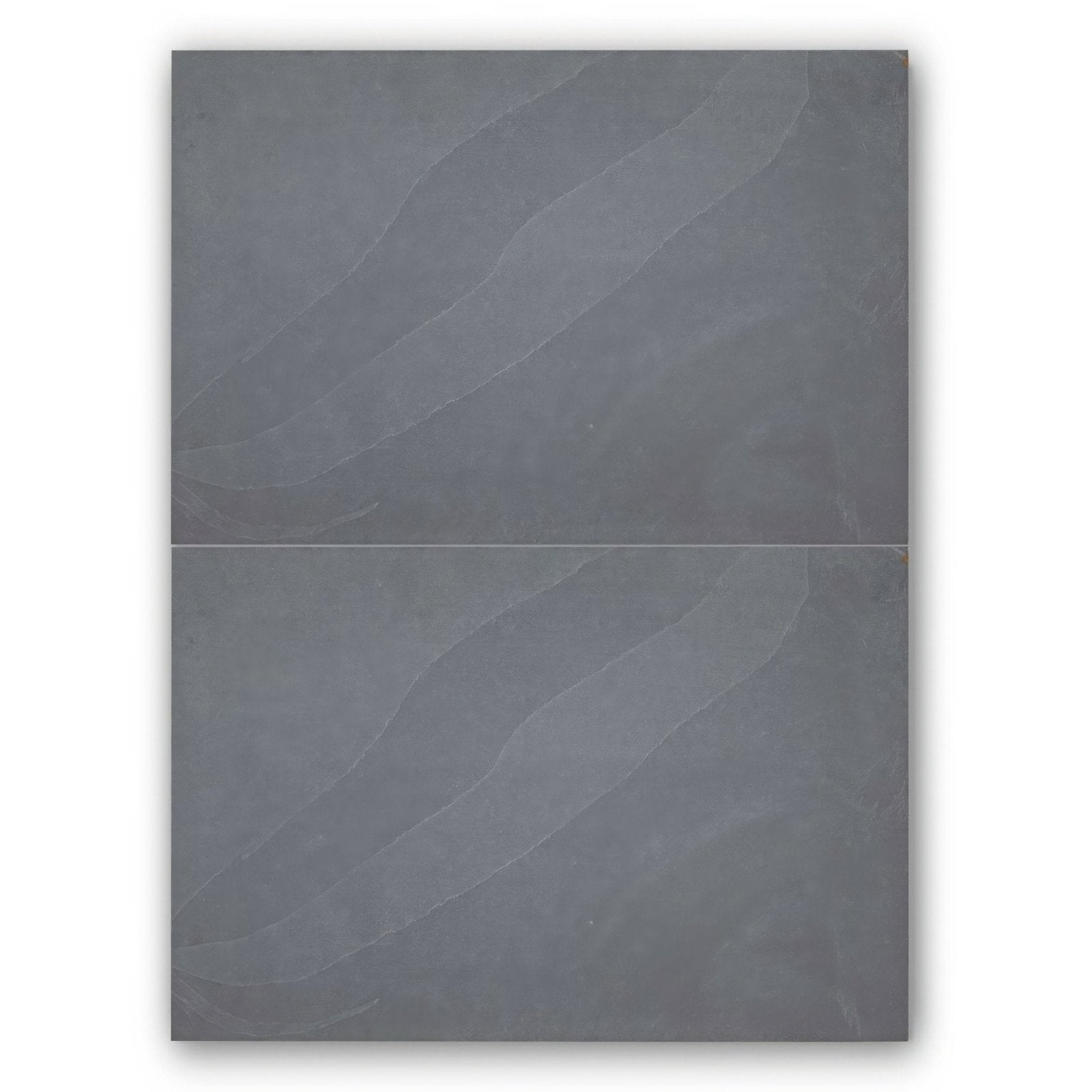 Dark gray slate tile with subtle natural veining from urban slate 60 x 40 grey green collection
