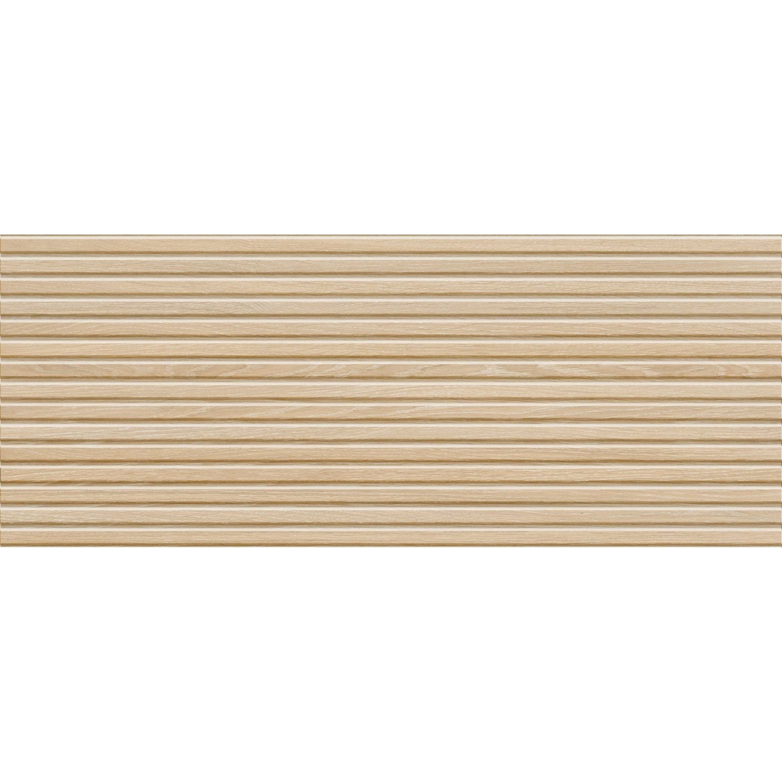 Beige ceramic tile valkiria esir decor oak with horizontal ridged texture for wall and floor use