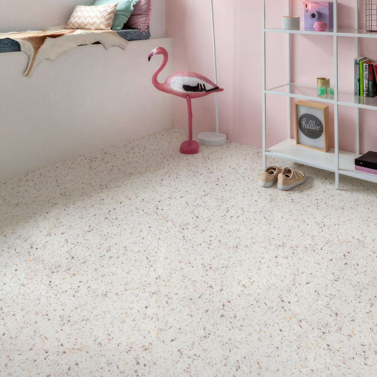 Verona F523 Terrazzo Small Vinyl Tiles – detail view 4