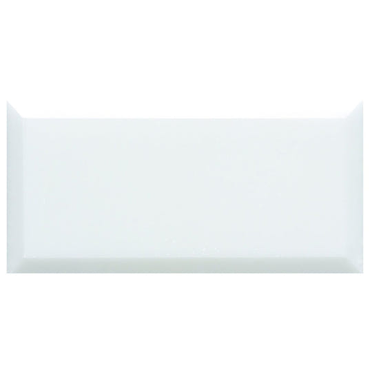 Viano White Polished Bevel Marble 147 x 72mm Wall Tile - alternate view