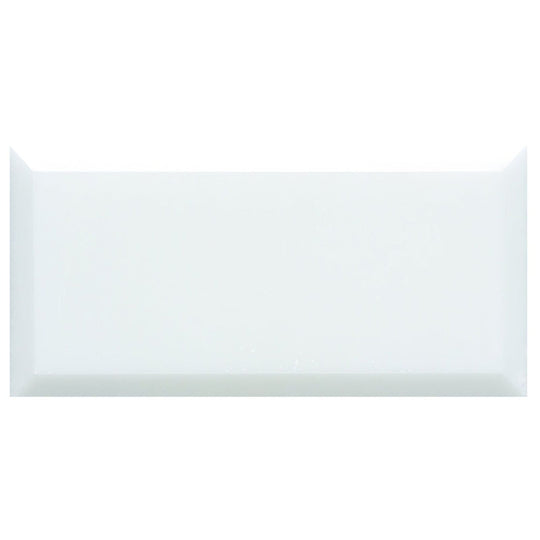 Viano White Polished Bevel Marble 147 x 72mm - alternate view