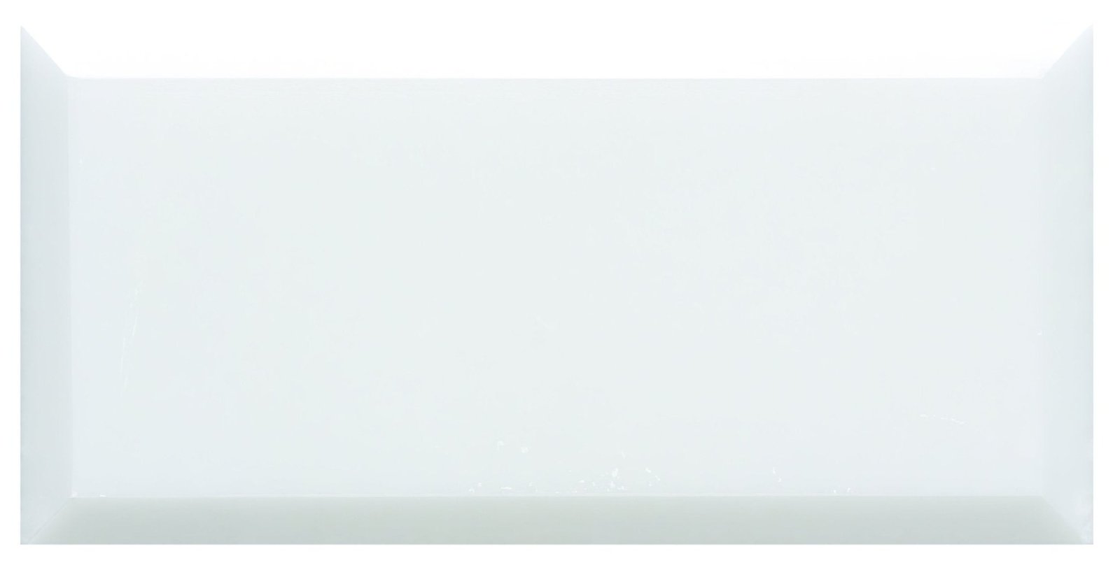 Viano White Polished Bevel Marble 147 x 72mm