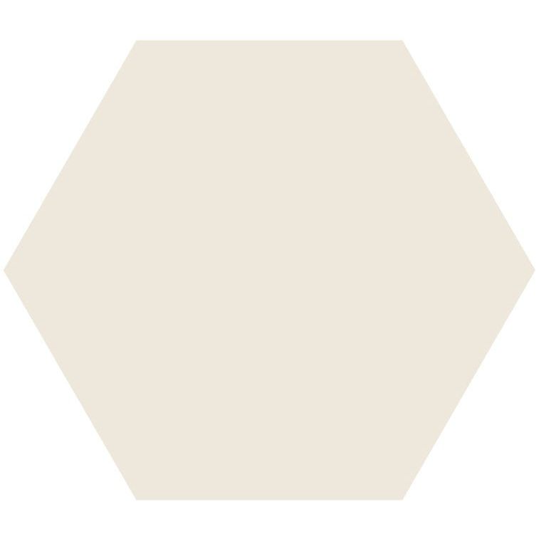 Beige hexagonal ceramic floor tile with smooth matte finish from victorian floor tile classic hexagon colours 127mm