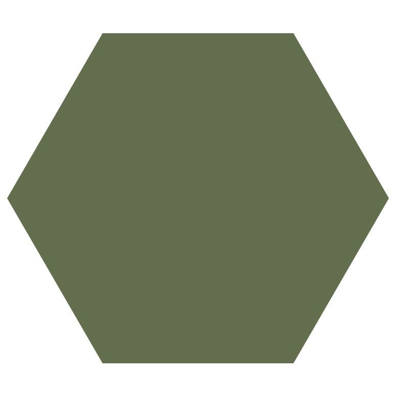 Victorian floor tile classic hexagon olive green ceramic tile measuring 127mm for vintage style flooring