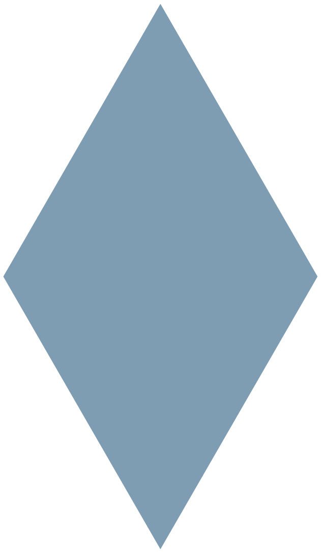 Victorian Floor Tile Diamond Colours 182 x 105mm