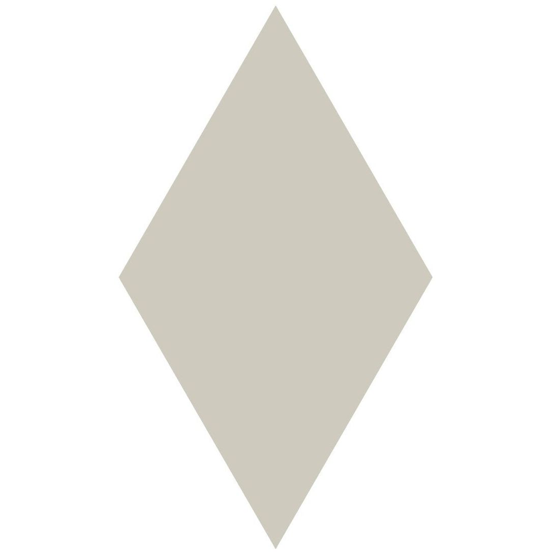 Victorian floor tile diamond colours 182 x 105mm solid light beige tile with smooth uniform surface