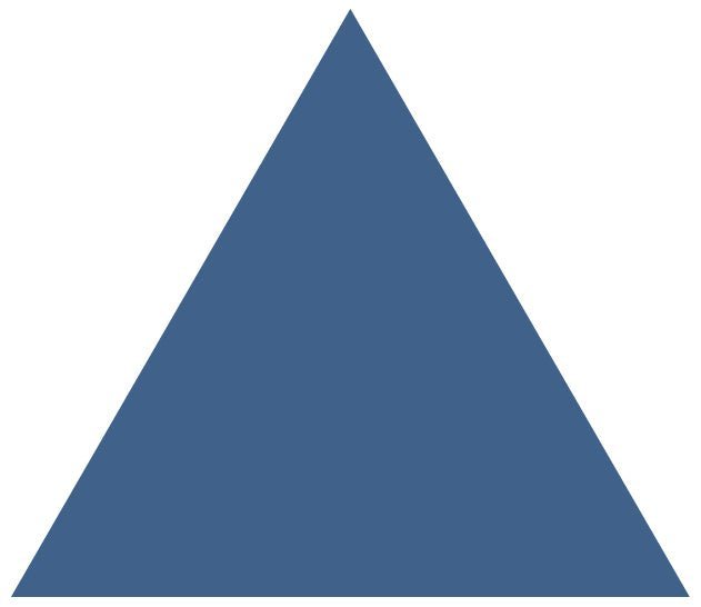 Victorian Floor Tile Equilateral Triangle Colours 104 x 89mm