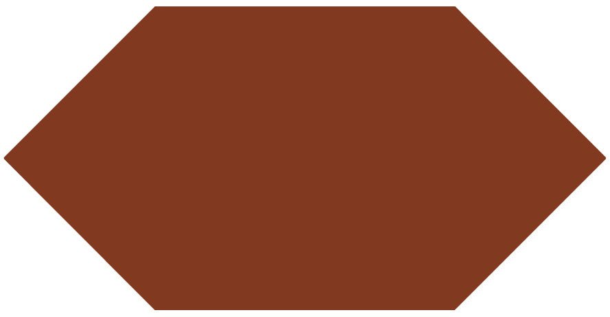 Victorian Floor Tile Hexagon Colours 151 x 75mm