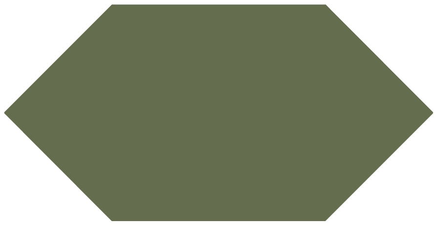 Victorian Floor Tile Hexagon Colours 151 x 75mm