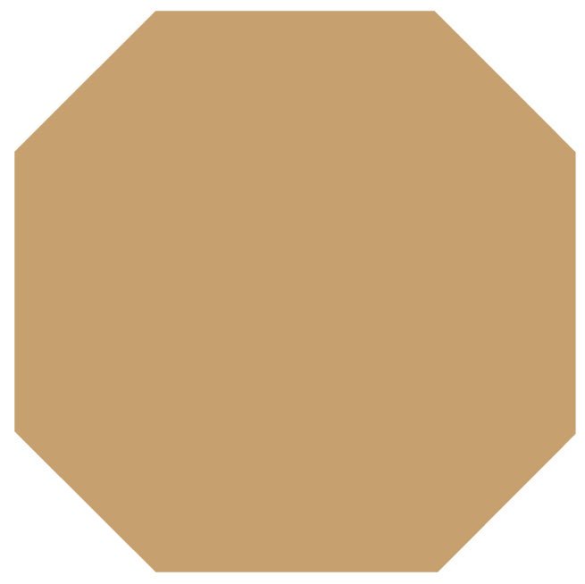 Victorian Floor Tile Octagon Colours 106 x 106mm