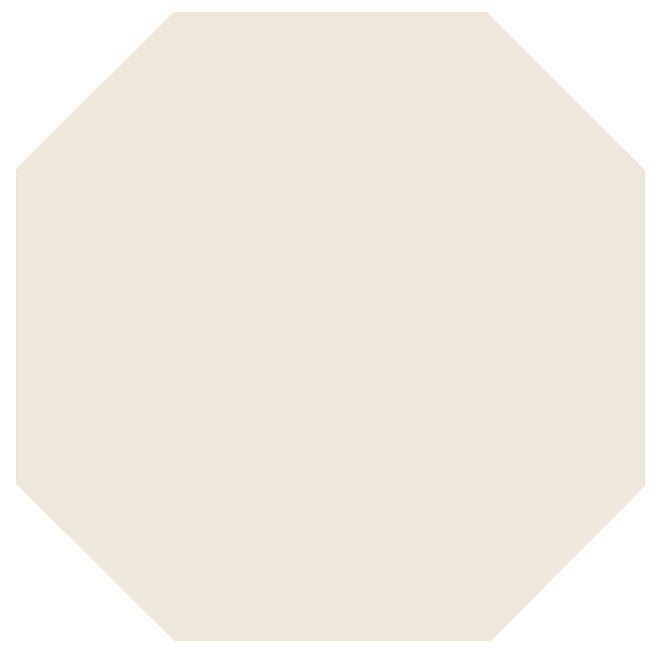 Beige octagonal Victorian floor tile 106 x 106mm ideal for decorative flooring and classic interior design