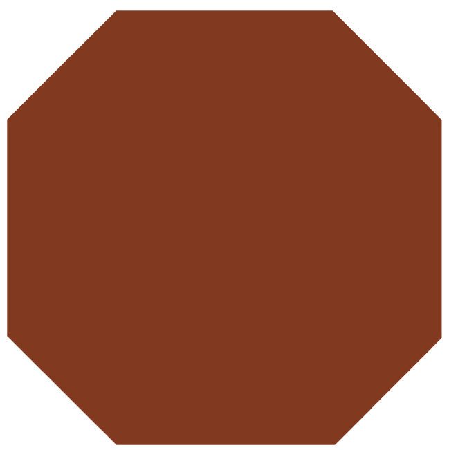 Victorian Floor Tile Octagon Colours 106 x 106mm