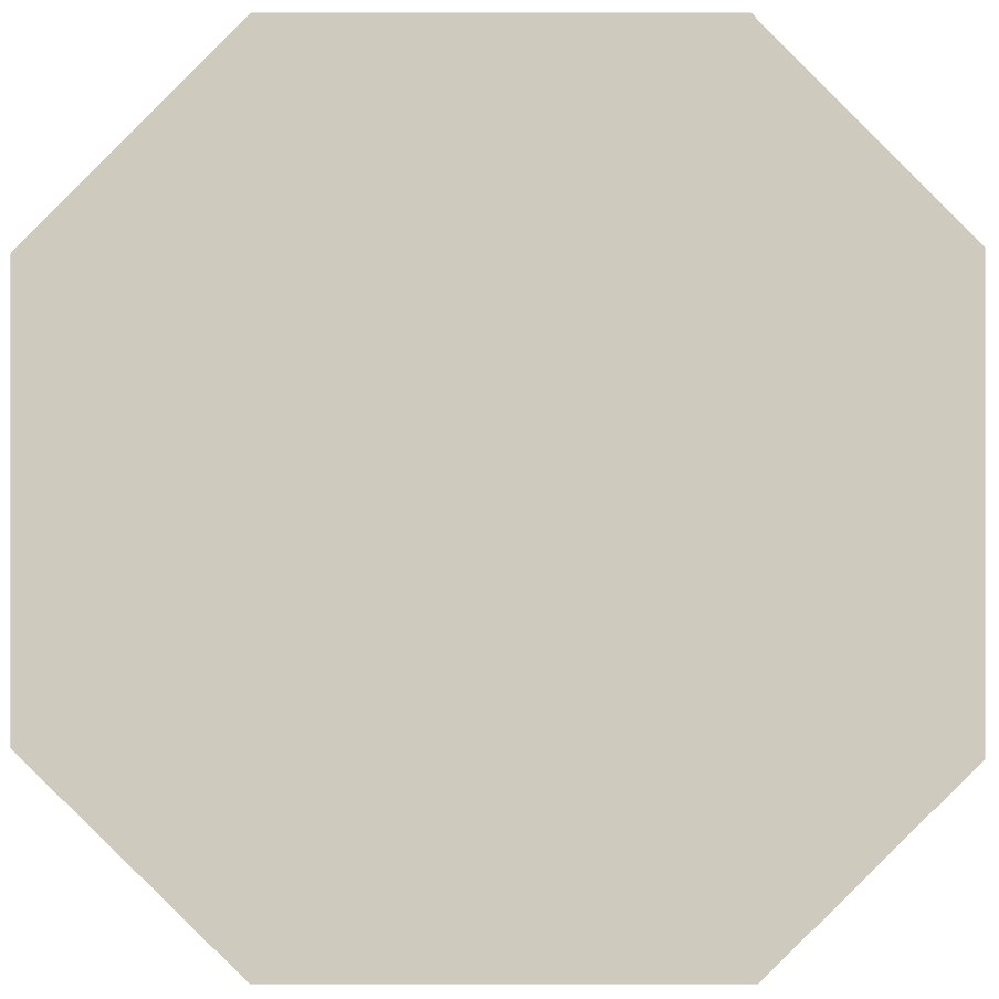 Beige Victorian floor tile octagon colours 151 x 151mm showing smooth ceramic surface and classic design