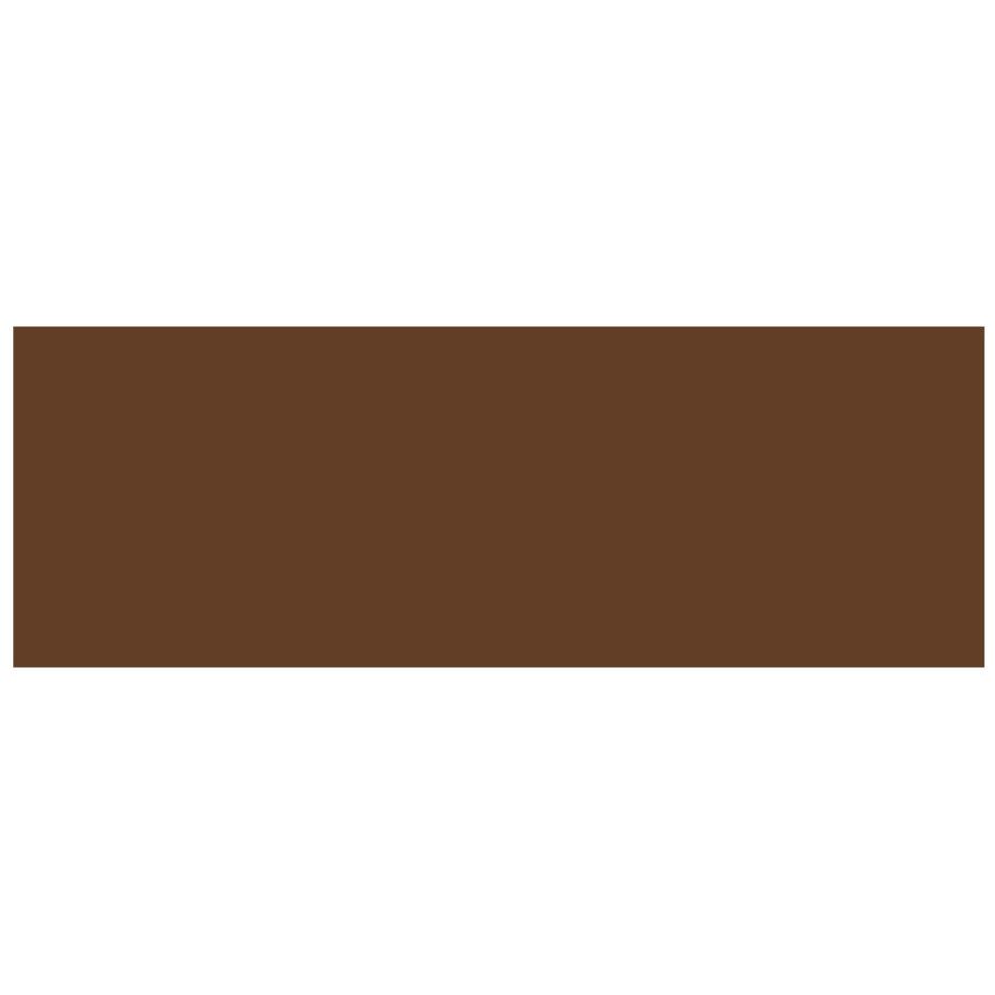 Solid brown rectangular victorian floor tile panel measuring 151 x 53mm for classic flooring designs