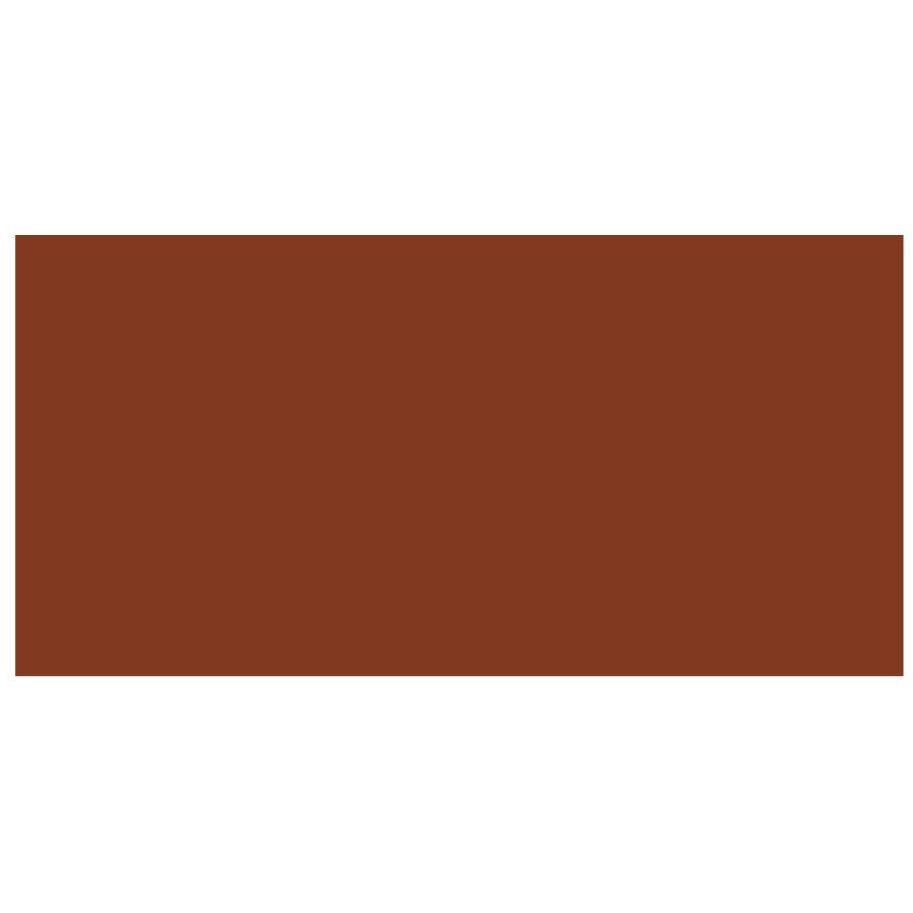 Solid brown rectangular victorian floor tile panel 151 x 75mm suitable for decorative flooring use