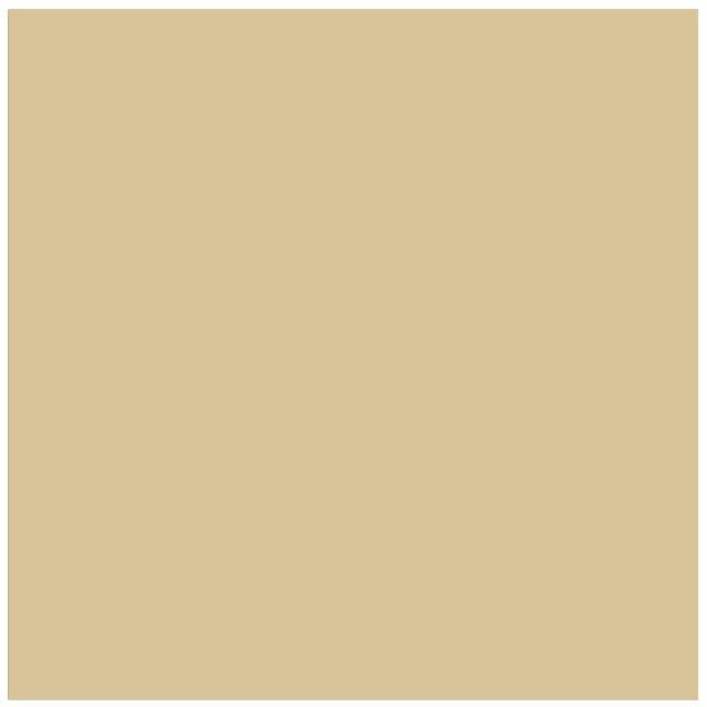 Solid beige-colored victorian floor tile square 37 x 37mm with a smooth rectangular surface