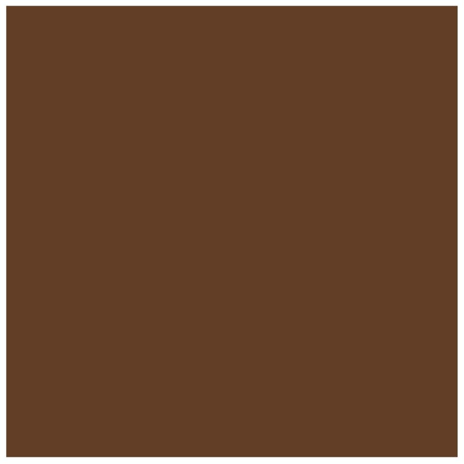 Solid brown victorian floor tile square with a 37 x 37mm rectangular surface for decorative flooring