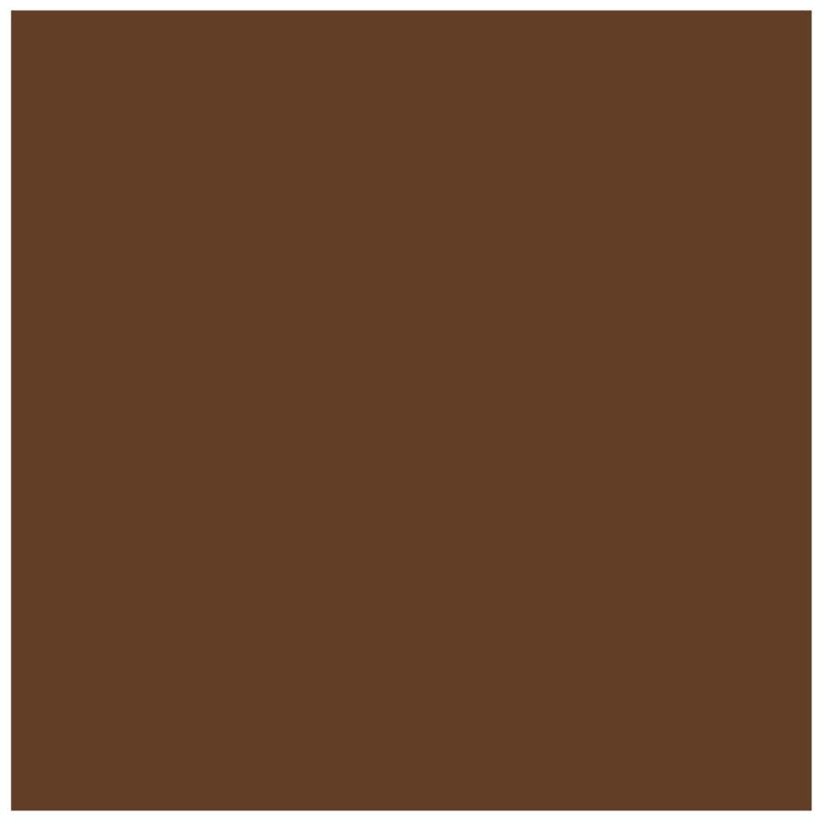 Solid brown victorian floor tile square with a 37 x 37mm rectangular surface for decorative flooring