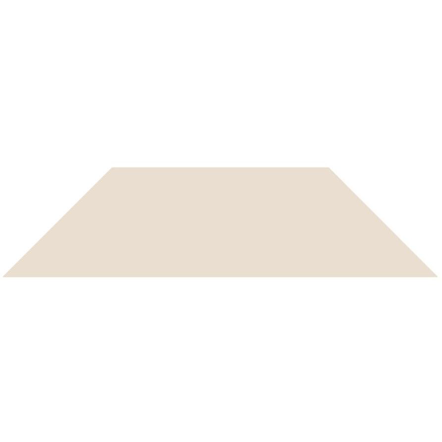Beige triangular lampshade shown with victorian floor tile trapezium colours 149 x 36.5mm detail