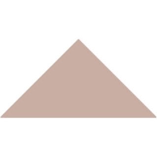 A solid matte-finish beige victorian floor tile triangle 50 x 36 x 36mm for decorative flooring use