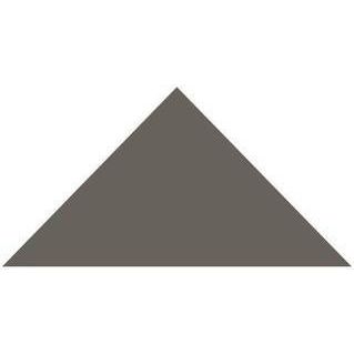 A solid gray triangular victorian floor tile in 50 x 36 x 36mm size for decorative flooring