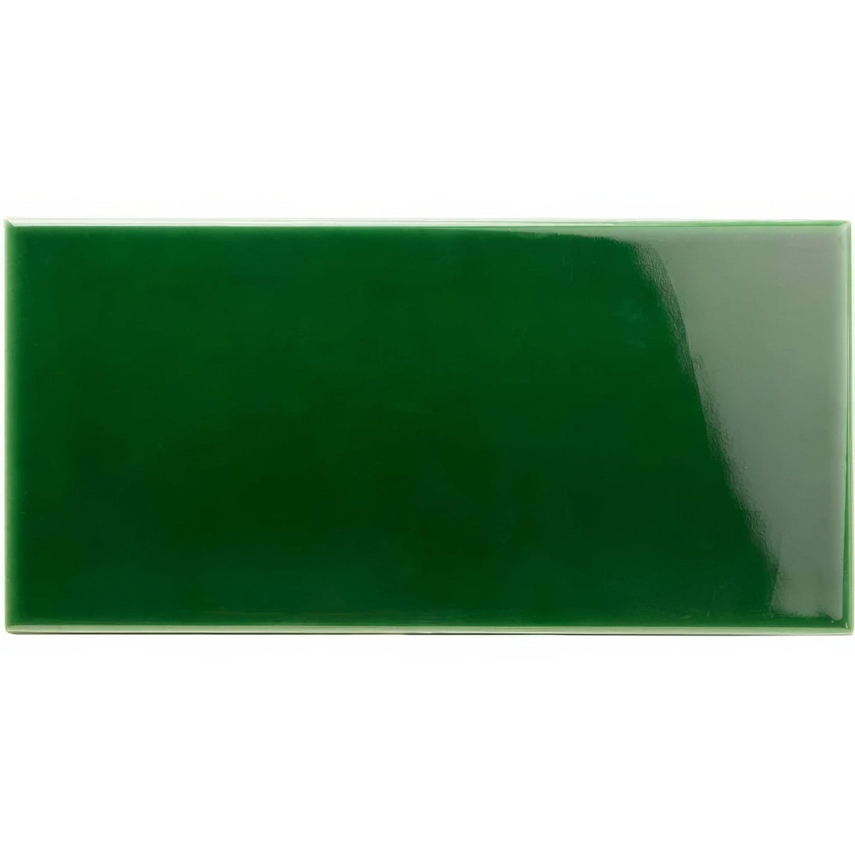 Victorian Green Half Tile 152x76mm - Ceramic - Gloss