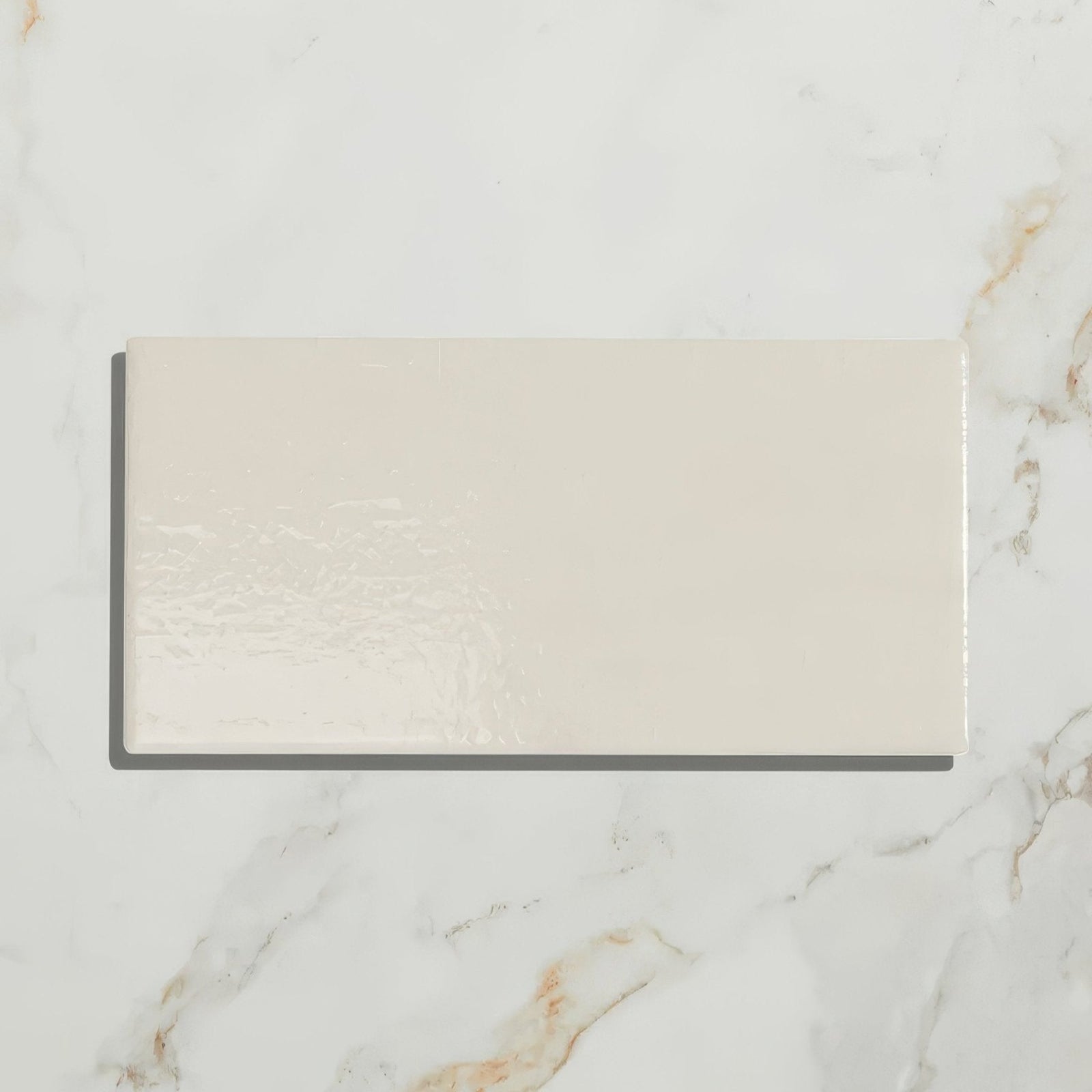 Victorian Style™ Wall Ceramic Antique White Metro Crackle Glaze Encaustic Tile – detail view 4