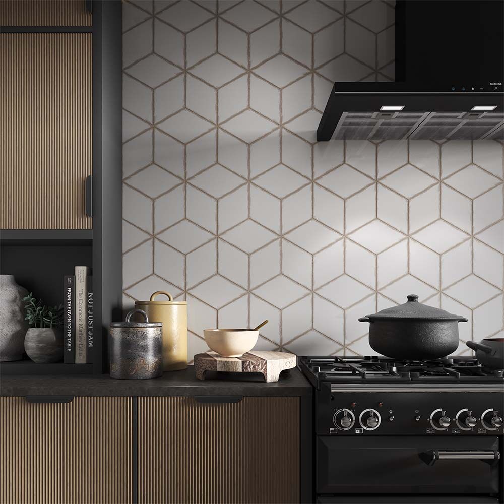 Vintage Rhomboid White