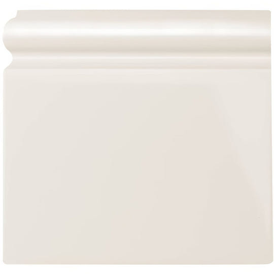 Vintage White Skirting Left Corner Ceramic Wall Tile - alternate view