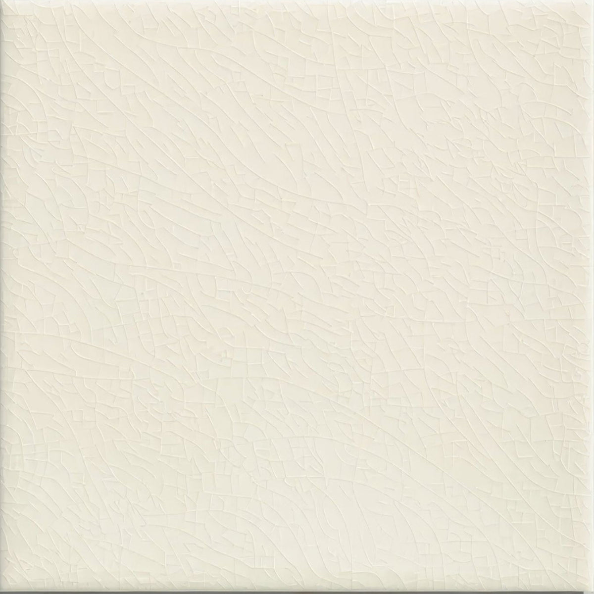 Victorian Style wall ceramic tile in antique white with cream-colored crackle glaze and a subtle textured surface