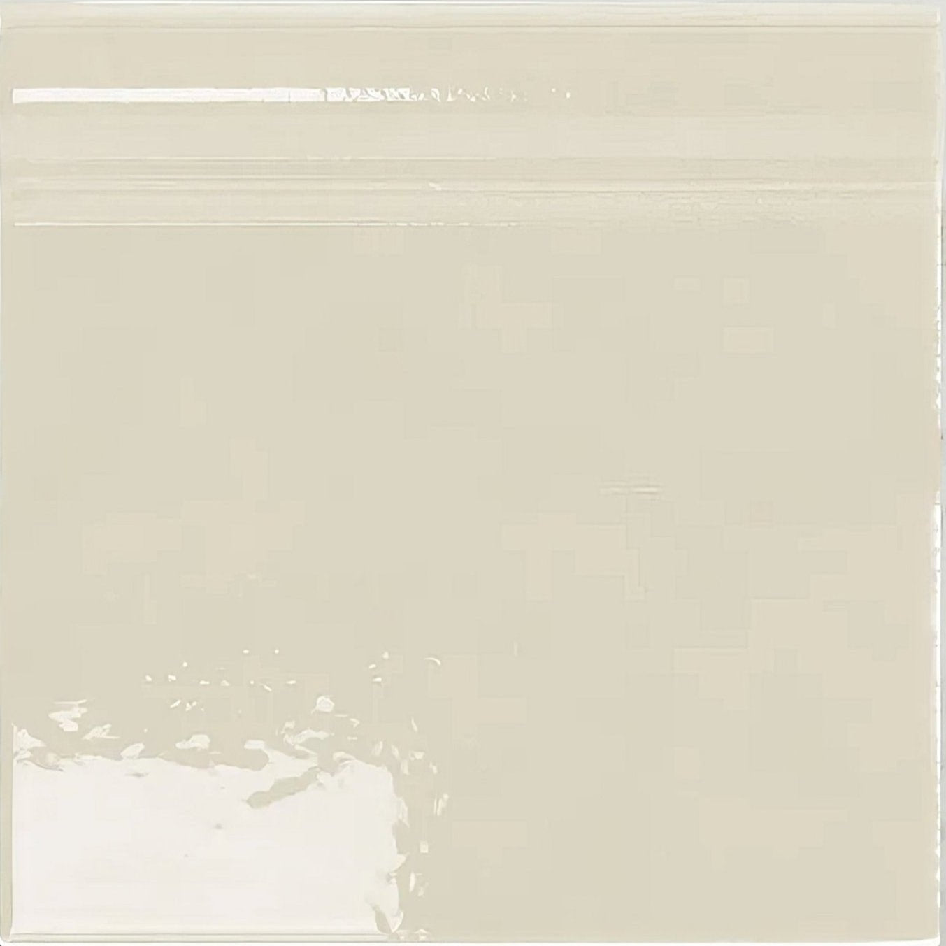 Clear plastic zip-top bag with embossed branding containing victorian style wall ceramic cotton white skirting