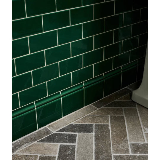 Victorian Style™ Wall Ceramic Emerald Green Skirting