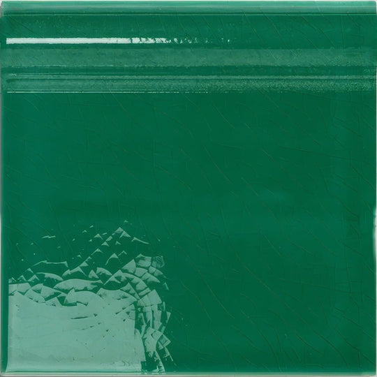 Victorian Style™ Wall Ceramic Emerald Green Skirting - alternate view