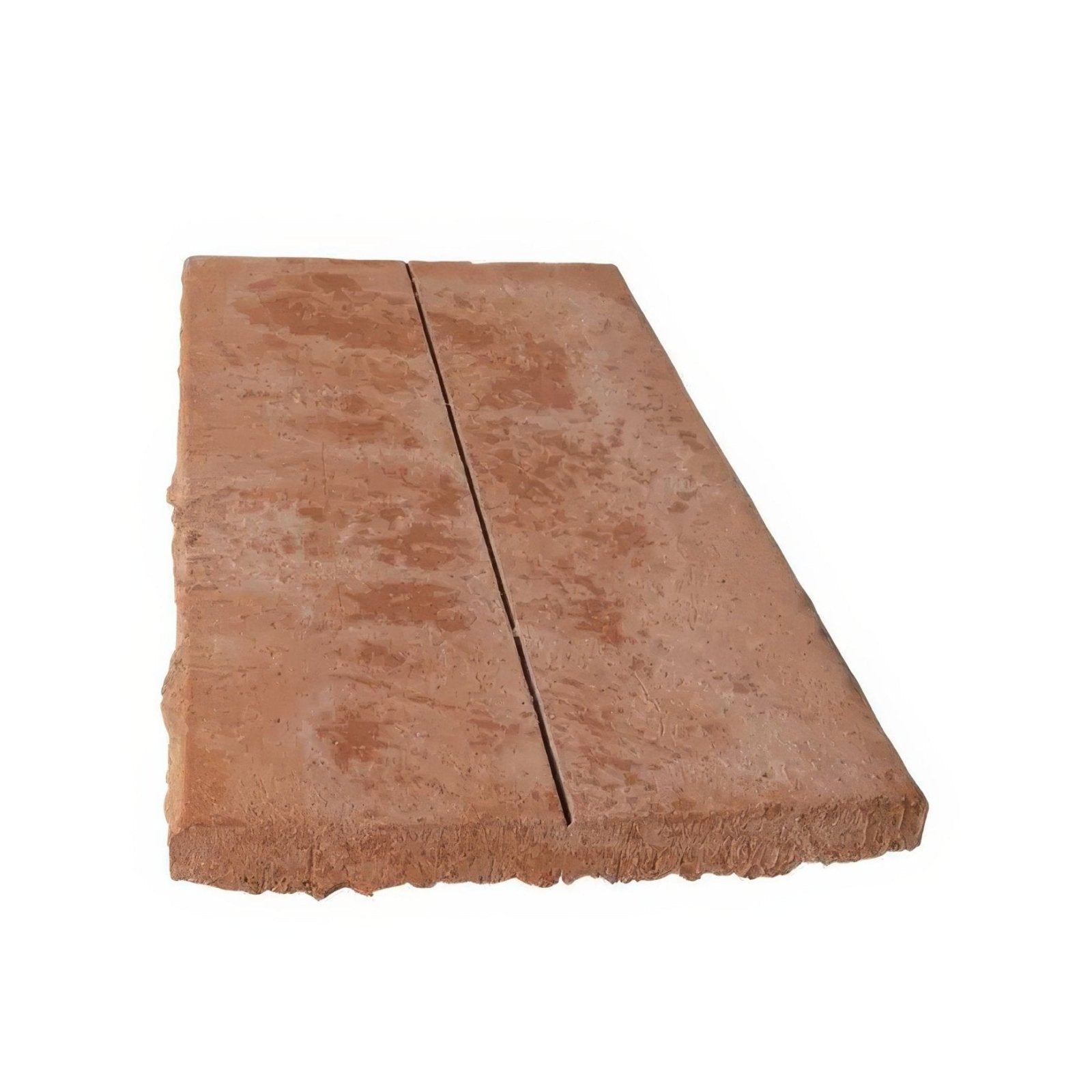 Wansdyke external terracotta rectangular outdoor paving tile with textured surface and visible mortar joint