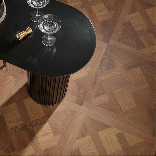 Warwick Hazelnut Oak Design Panel warm oak parquet wood flooring